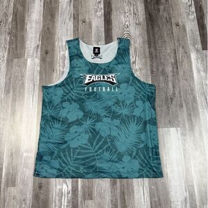 Men's FOCO Philadelphia Eagles Floral Reversible Mesh Tank Top Size Large